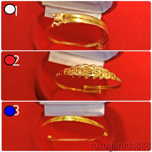 Detail Model Gelang Emas Bayi Nomer 40