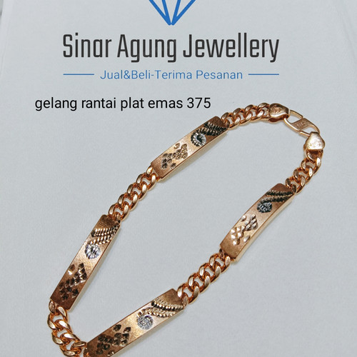 Detail Model Gelang Rantai Emas Nomer 21