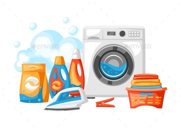 Detail Laundry Background Nomer 12