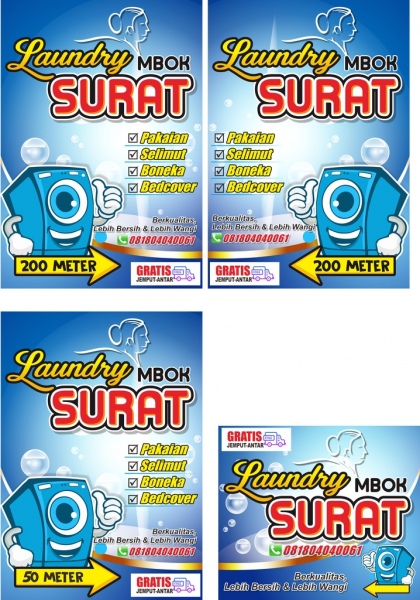 Detail Laundry Banner Design Nomer 25