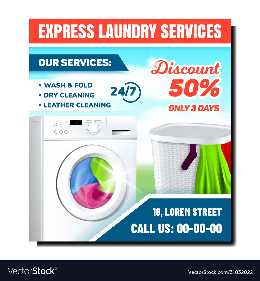 Detail Laundry Banner Design Nomer 28