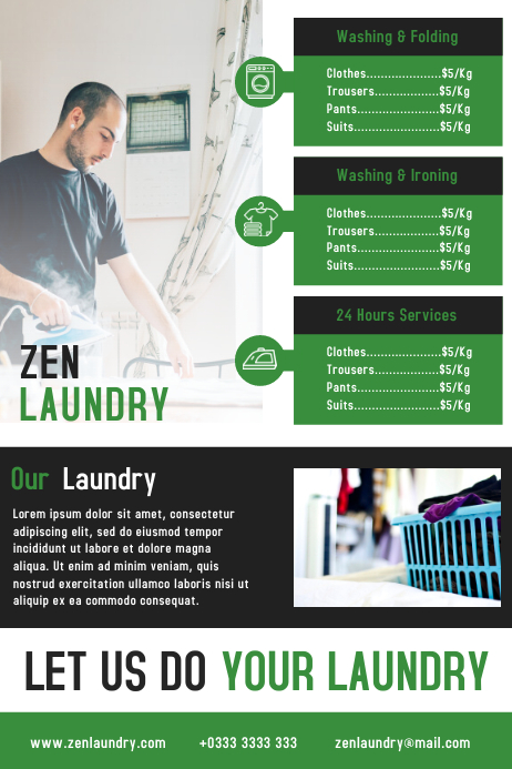 Detail Laundry Poster Design Nomer 44