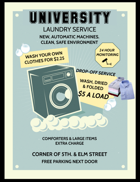 Detail Laundry Poster Design Nomer 54