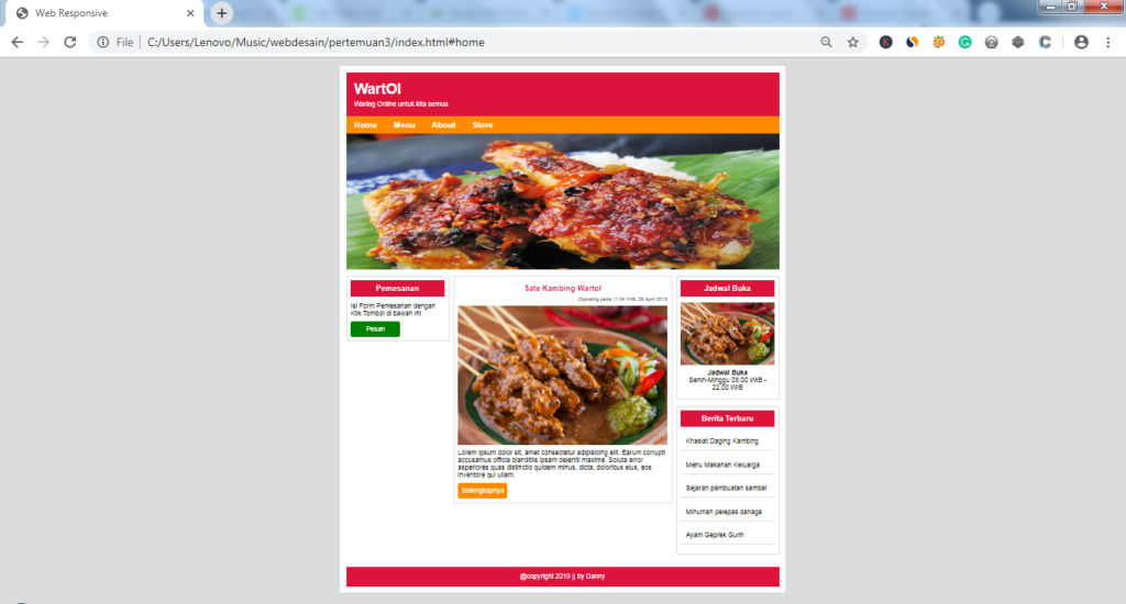 Detail Layout Desain Web Nomer 6