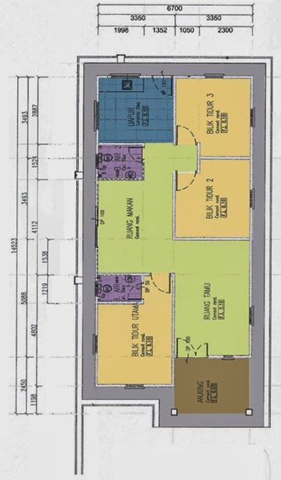 Detail Layout Plan Rumah Nomer 13