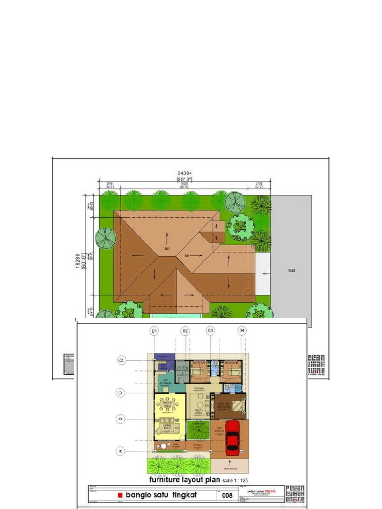 Detail Layout Plan Rumah Nomer 18