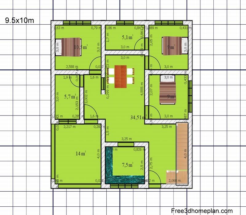 Detail Layout Plan Rumah Nomer 19