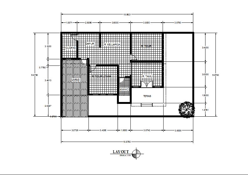 Detail Layout Plan Rumah Nomer 25