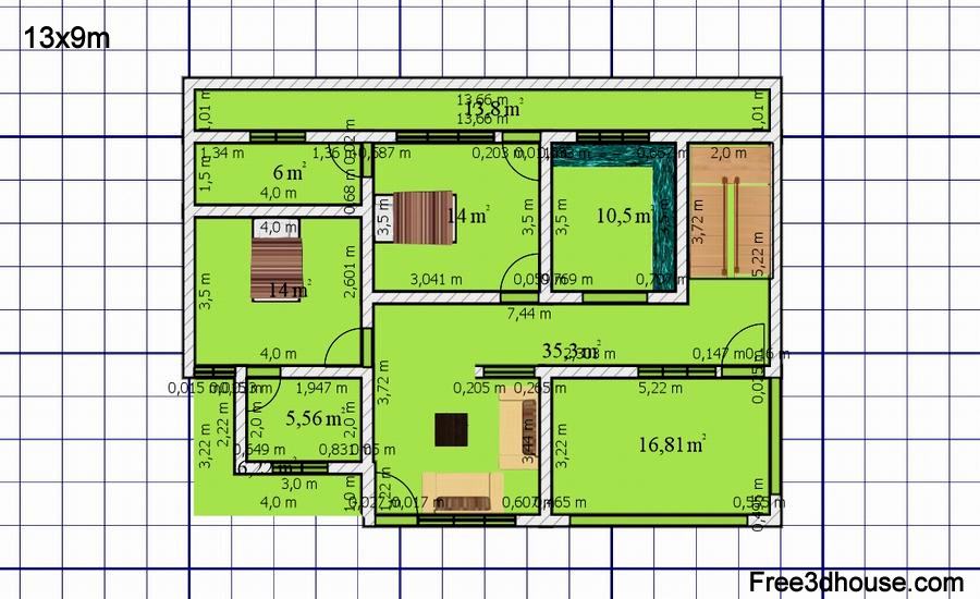 Detail Layout Plan Rumah Nomer 27