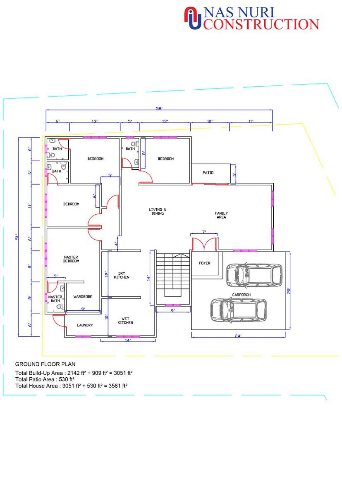 Detail Layout Plan Rumah Nomer 34