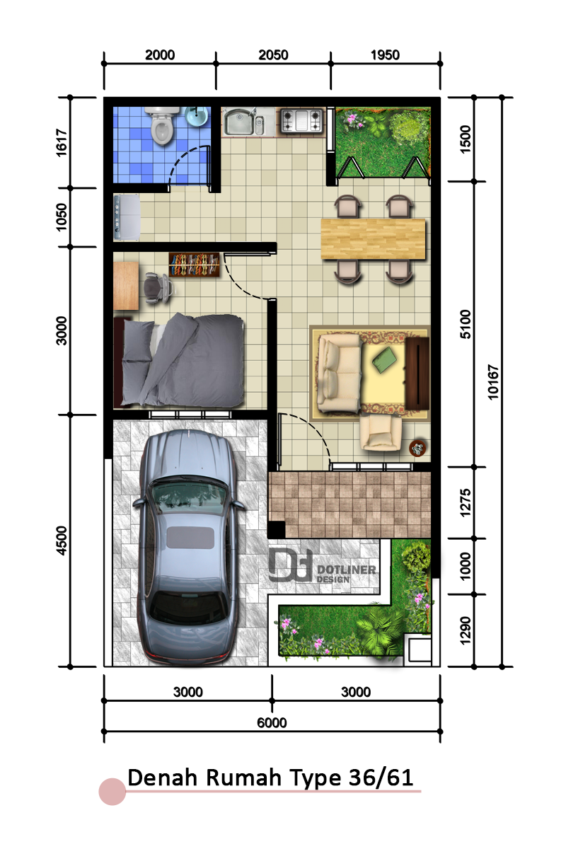 Detail Layout Plan Rumah Nomer 5