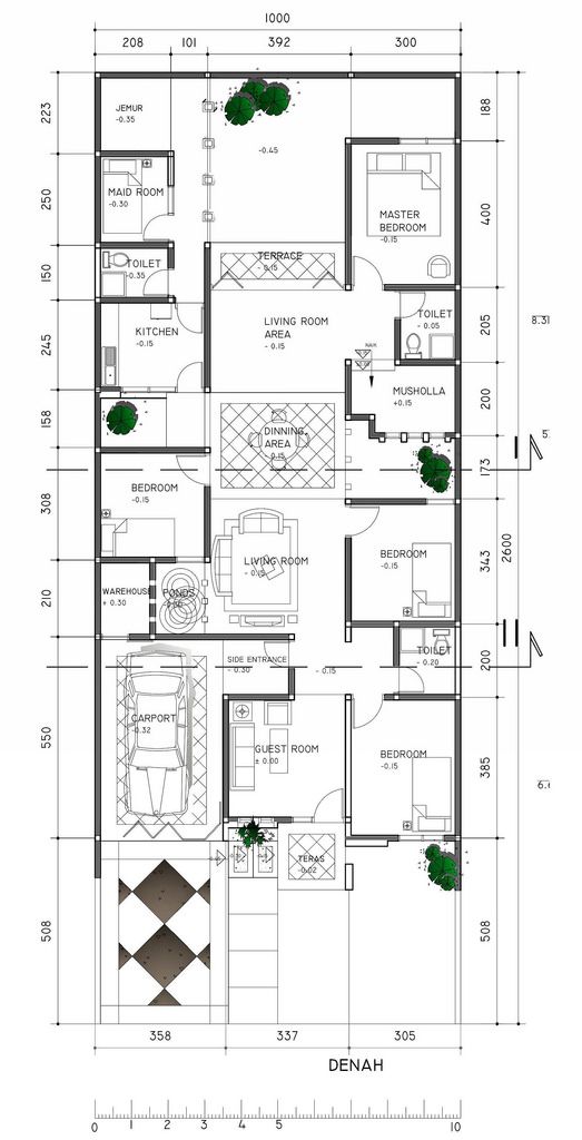 Detail Layout Plan Rumah Nomer 7