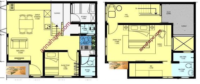 Detail Layout Rumah 2 Lantai Nomer 25