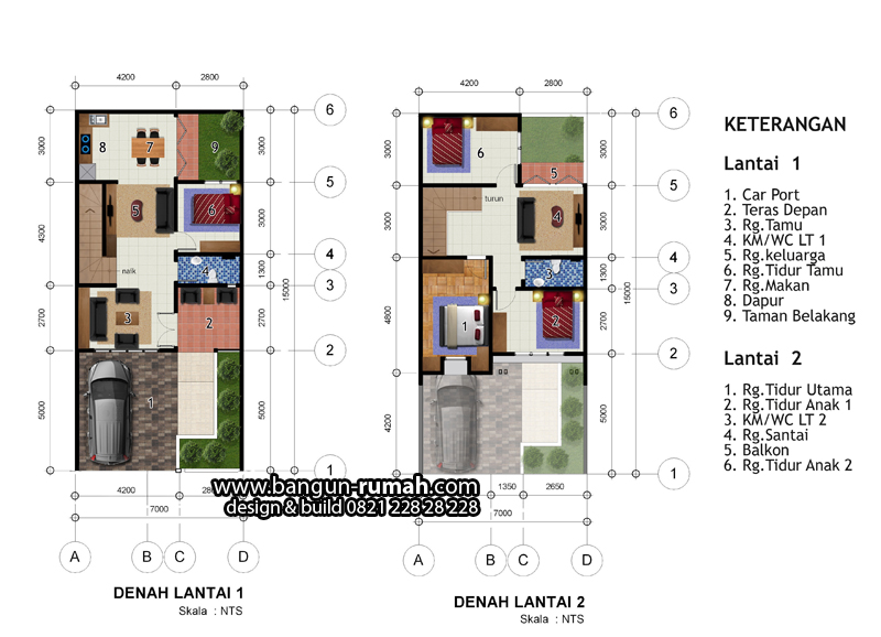 Detail Layout Rumah 2 Lantai Nomer 50