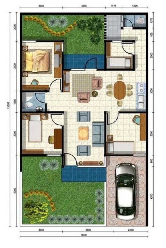 Detail Layout Rumah Minimalis 1 Lantai Nomer 33