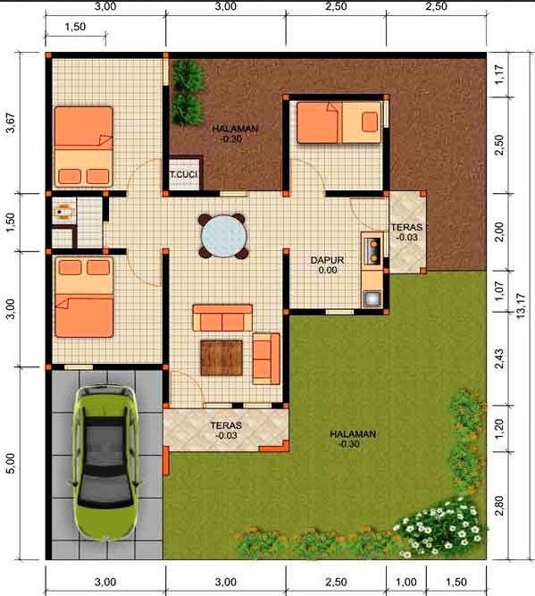 Detail Layout Rumah Minimalis Nomer 26