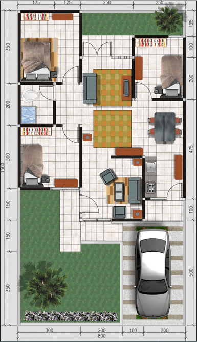 Detail Layout Rumah Minimalis Nomer 36