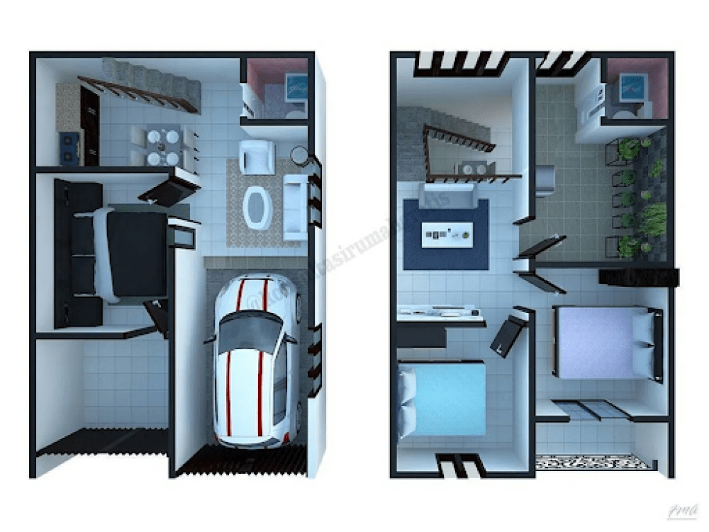 Detail Layout Rumah Type 36 Nomer 12