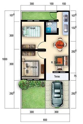 Detail Layout Rumah Type 36 Nomer 47