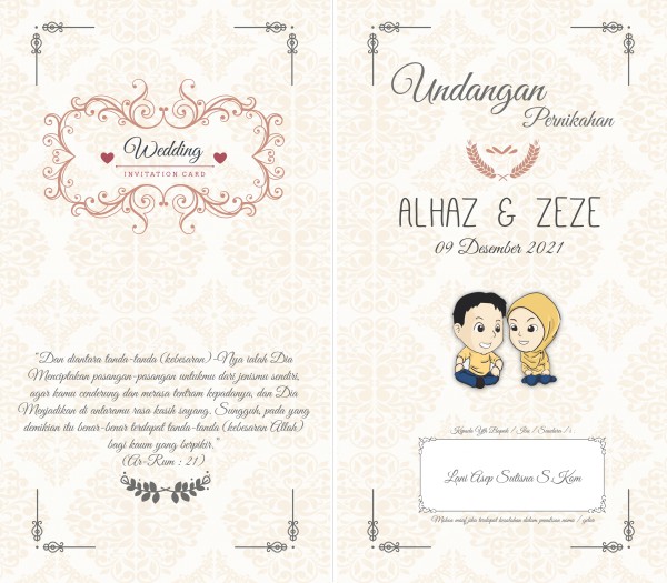 Detail Layout Undangan Pernikahan Nomer 12