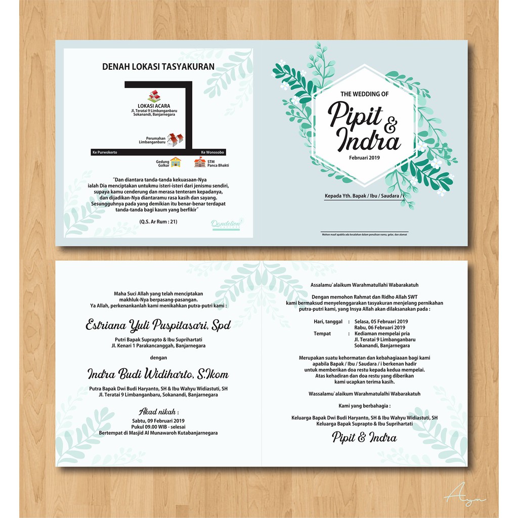 Detail Layout Undangan Pernikahan Nomer 47