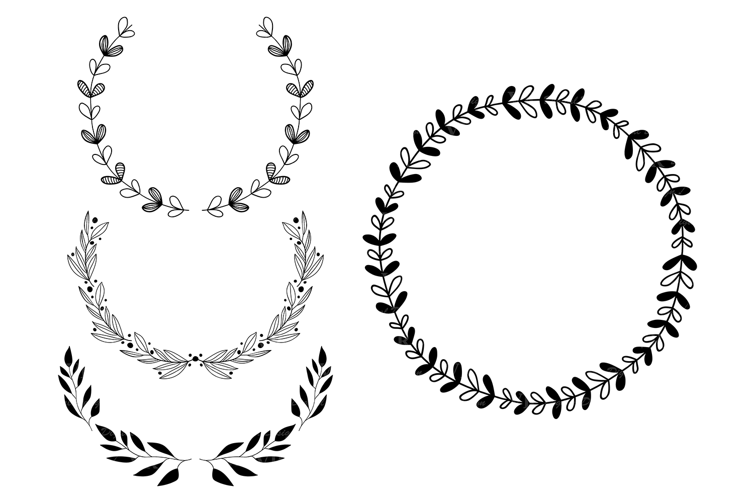 Detail Leaf Ring Clipart Nomer 46