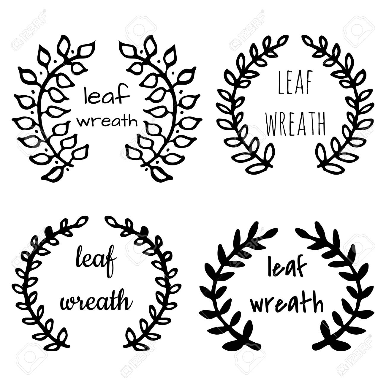 Leaf Wreath Clipart - KibrisPDR