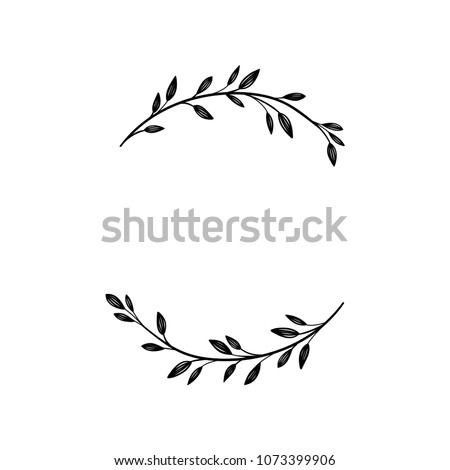 Detail Leaf Wreath Clipart Black And White Nomer 25