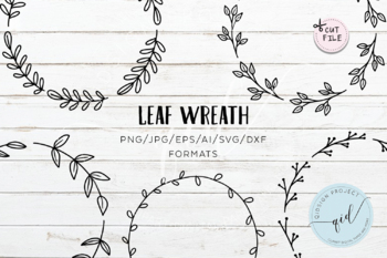 Detail Leaf Wreath Clipart Black And White Nomer 40