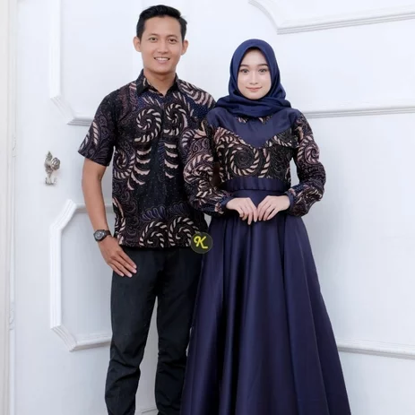 Detail Model Jubah Batik Kombinasi Terbaru Nomer 25