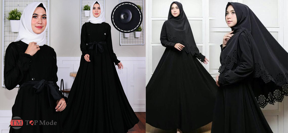 Detail Model Jubah Hitam Nomer 4