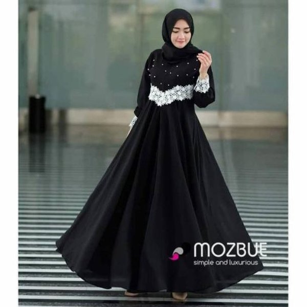 Detail Model Jubah Hitam Nomer 35