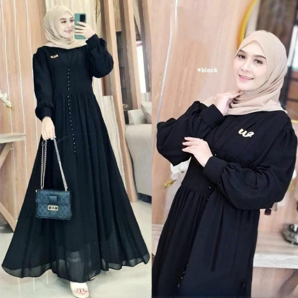 Detail Model Jubah Hitam Nomer 52