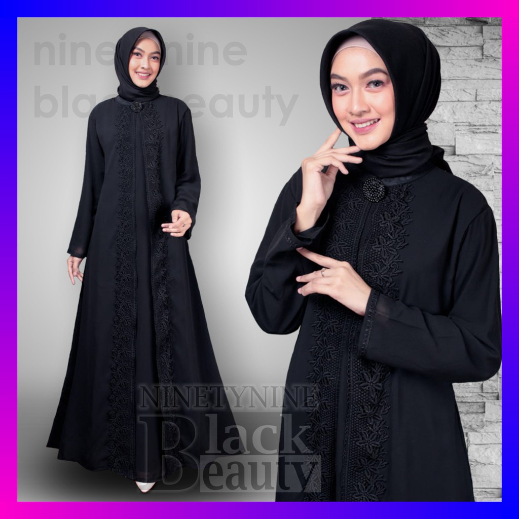 Detail Model Jubah Hitam Nomer 56