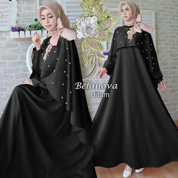 Detail Model Jubah Hitam Nomer 10