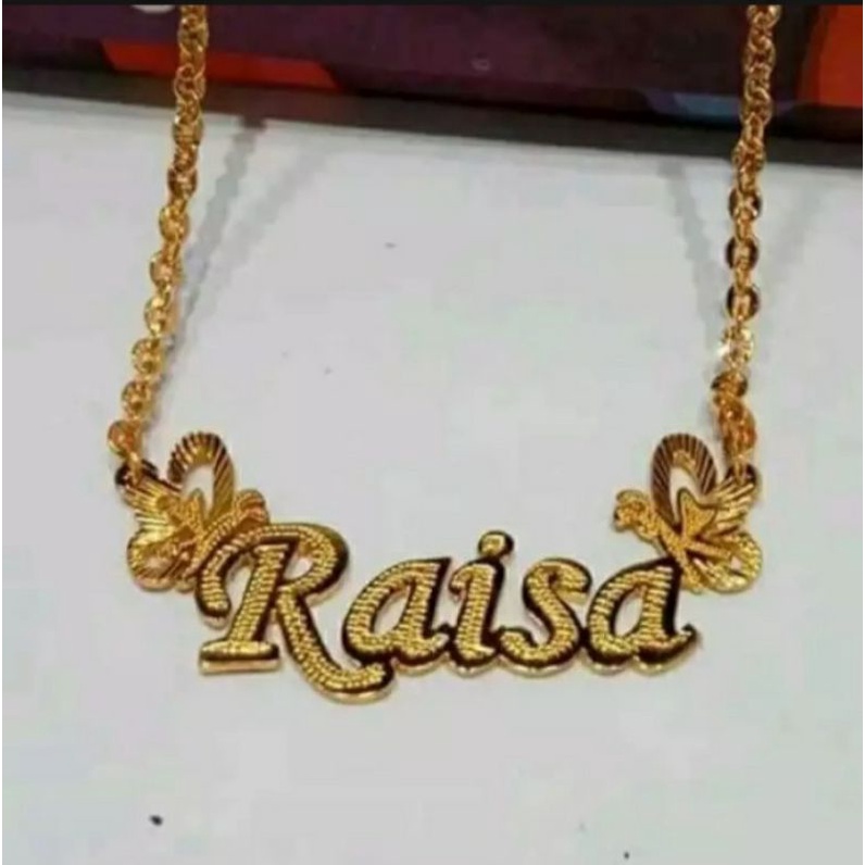 Detail Model Kalung Emas Nama Nomer 55