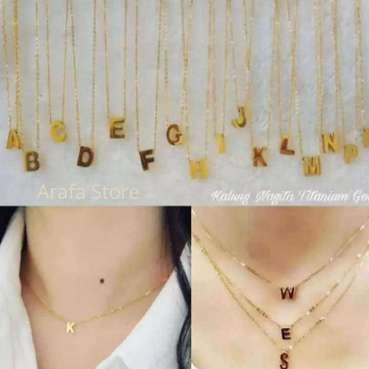 Detail Model Kalung Huruf Nomer 12