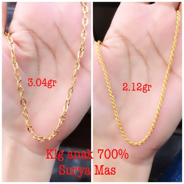 Detail Model Kalung Rantai Nomer 17