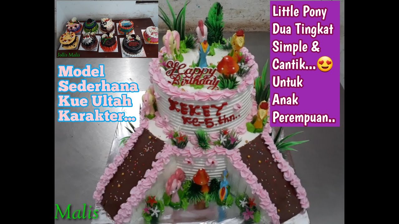 Detail Model Kue Ulang Tahun Anak Perempuan Simple Nomer 24