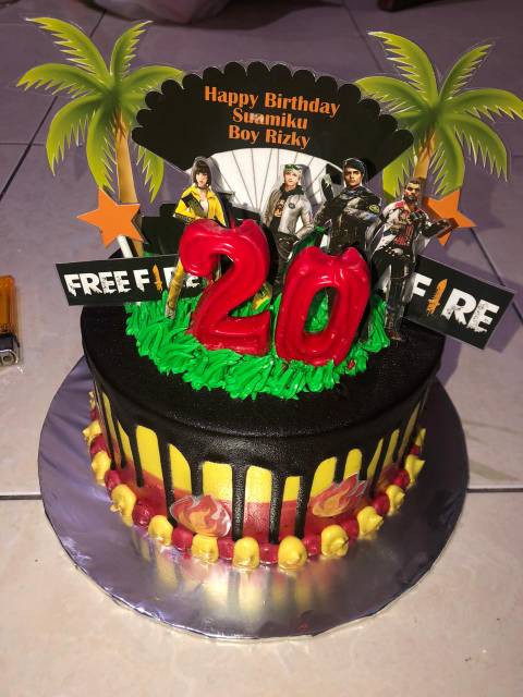 Detail Model Kue Ulang Tahun Free Fire Nomer 30