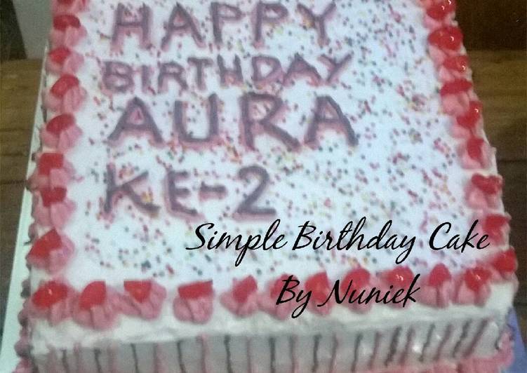 Detail Model Kue Ulang Tahun Simple Nomer 18