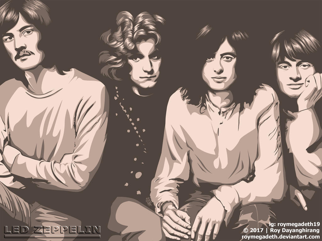 Detail Led Zeppelin Vector Art Nomer 2