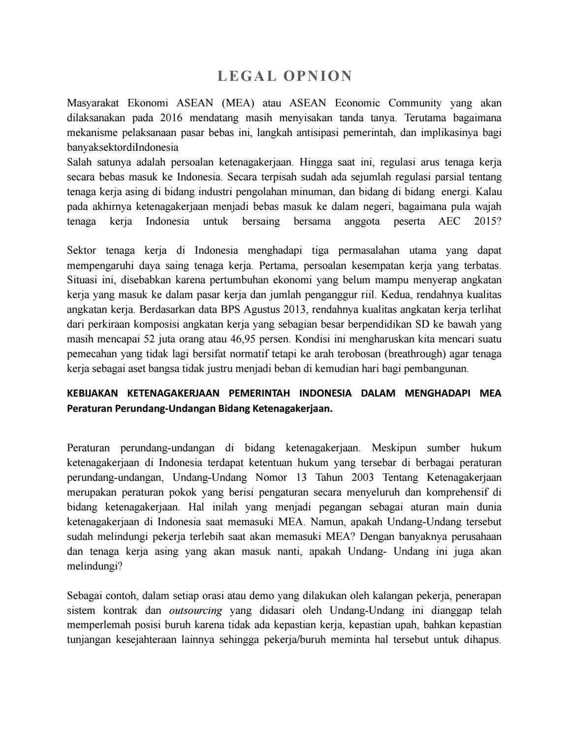 Detail Legal Opinion Contoh Nomer 15