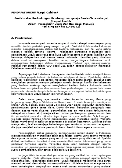 Detail Legal Opinion Contoh Nomer 19
