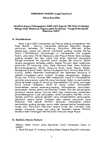Detail Legal Opinion Contoh Nomer 22