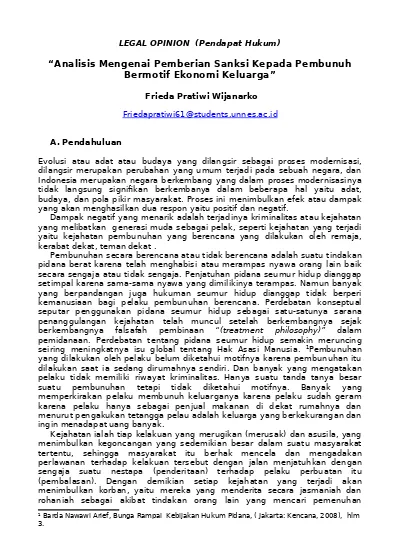 Detail Legal Opinion Contoh Nomer 27