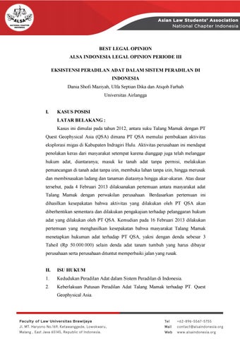 Detail Legal Opinion Contoh Nomer 31