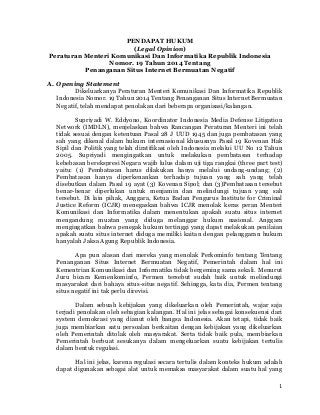 Detail Legal Opinion Contoh Nomer 5