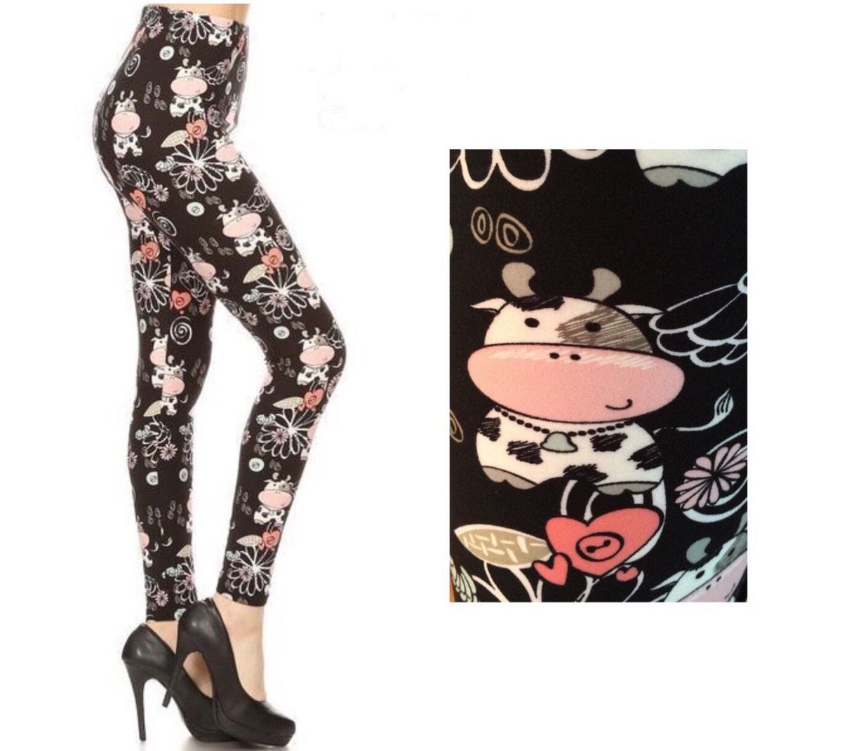 Detail Leggings With Cow Skull Nomer 41