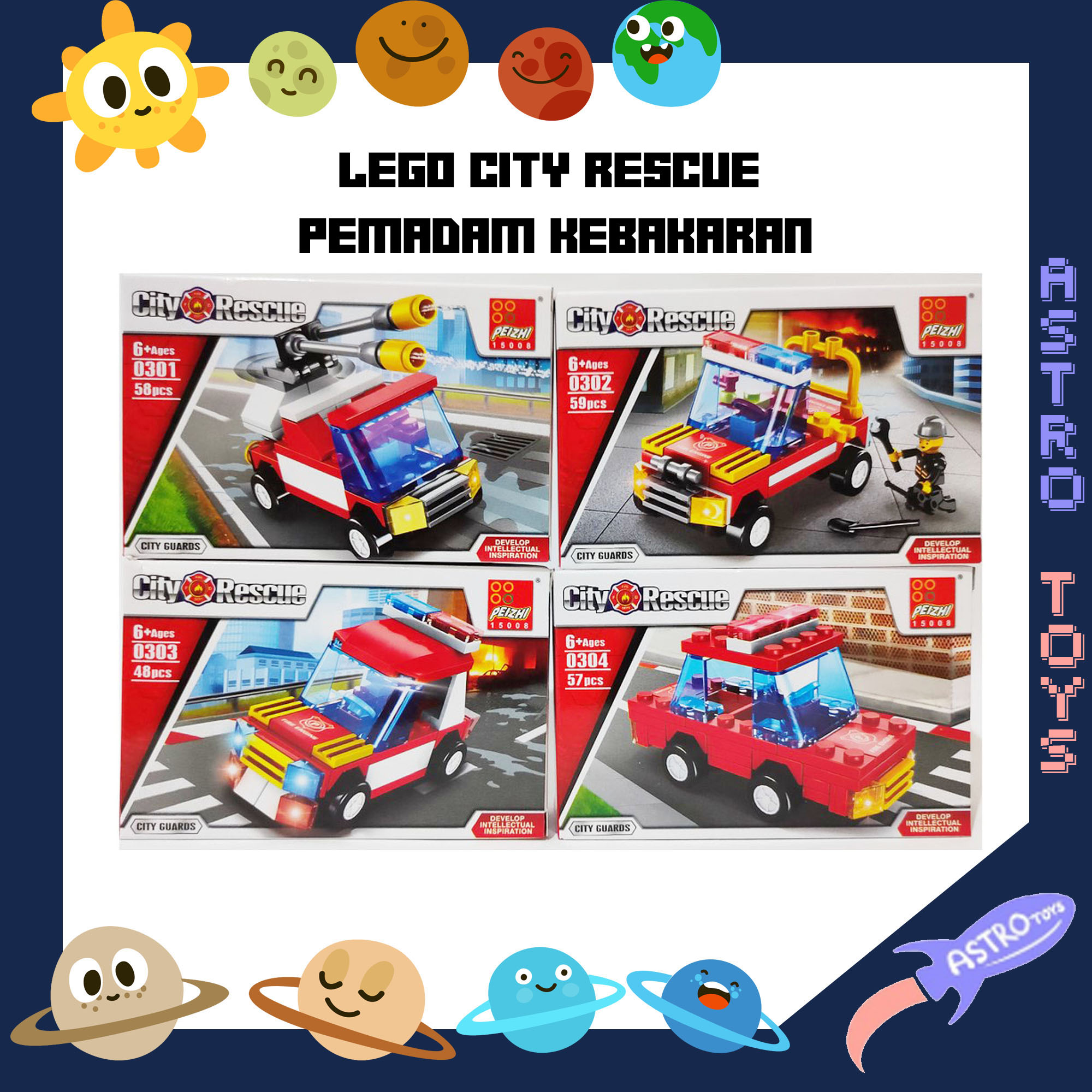 Detail Lego Pemadam Kebakaran Dan Polisi Nomer 38